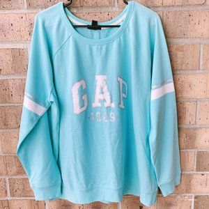 Gap Logo Arm Stripe Crewneck Sweatshirt